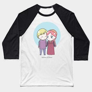 Cute Chibi Romeo and Juliet Drawing Illustration Baseball T-Shirt